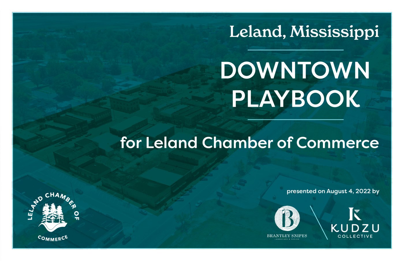 Cover of the Leland Downtown Playbook